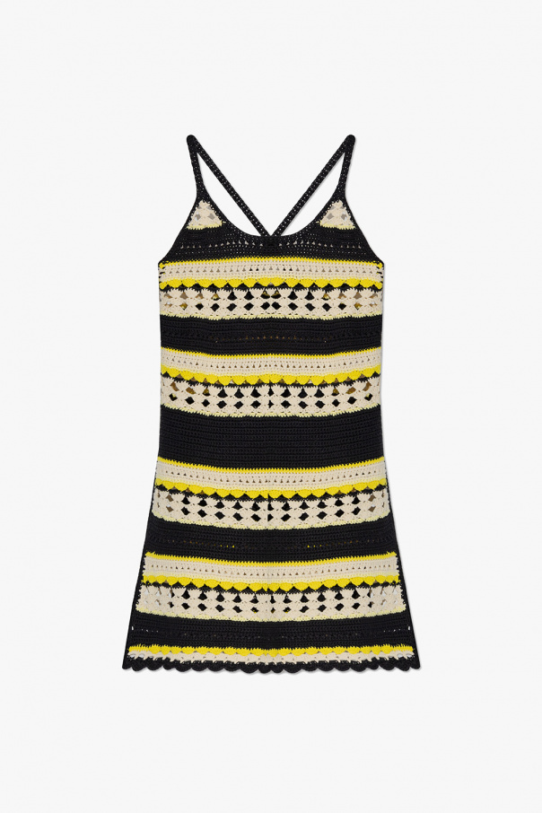 Multicolour Crochet dress Ganni Vitkac GB